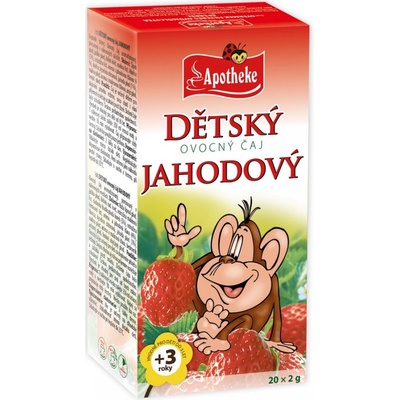 Apotheke ovocný jahodový 20 x 2 g – Zboží Mobilmania