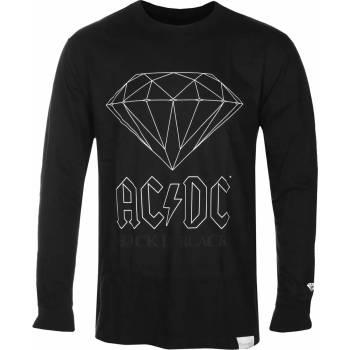 DIAMOND мъжка тениска с дълъг ръкав DIAMOND х AC/DC - Back In Black - BLK_C20DMPC501