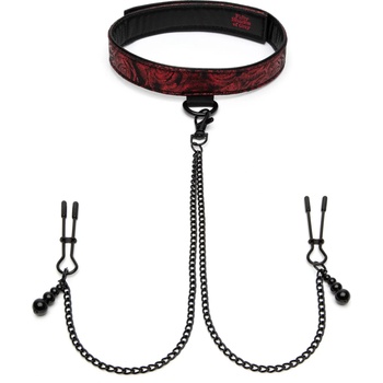 Image 1 of Fifty Shades of Grey Sweet Anticipation Collar Nipple Clamps