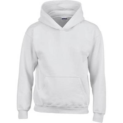 Gildan Detská mikina s kapucňou G18500K White