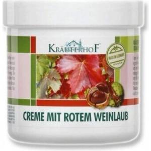 KRAUTERHOF Крем за крака с див кестен и червени лозови листа, Krauterhof Cream with Horse-Chestnut & Red Vine Leaves 250ml