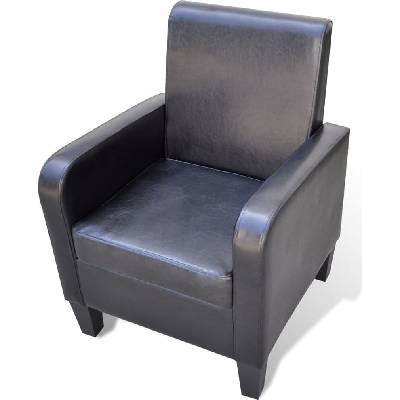 vidaXL 241109 umělá kůže Černá