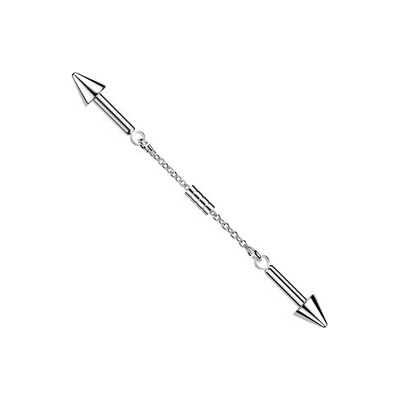 Šperky4U Industrial piercing s hroty ID01047