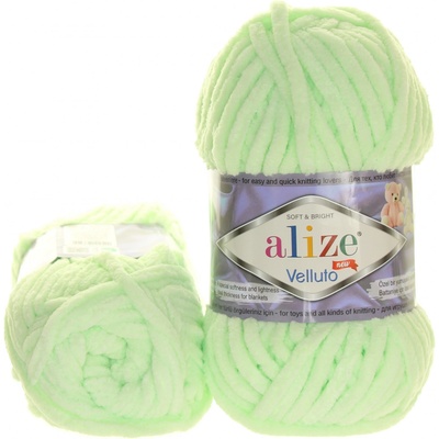 Alize Velluto 464 pastelově zelená