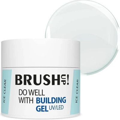Brushup stavebný Uv Led gél Well with Building Gel Ice Clear 12 g