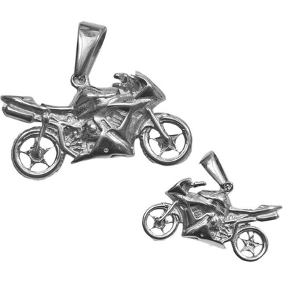 RiverSperky Přívěsek z chirurgické oceli silniční motorka OCPRIV220176