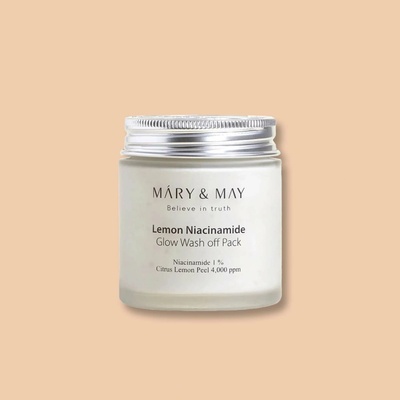 MARY & MAY Lemon Niacinamide Glow Wash off Pack - Rozjasňujúca pleťová maska 125 g