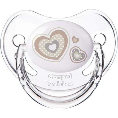 Canpol babies Силиконова залъгалка Canpol - Newborn Baby, 6-18 месеца, Бежова (22/566_bei)