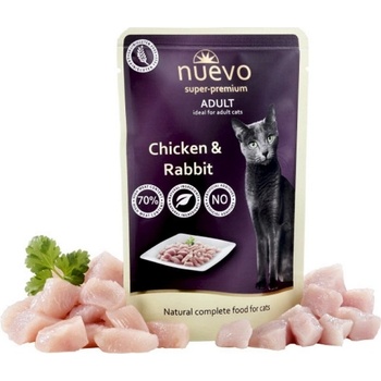 Nuevo Cat Adult Chicken & Rabbit 16 x 85 g