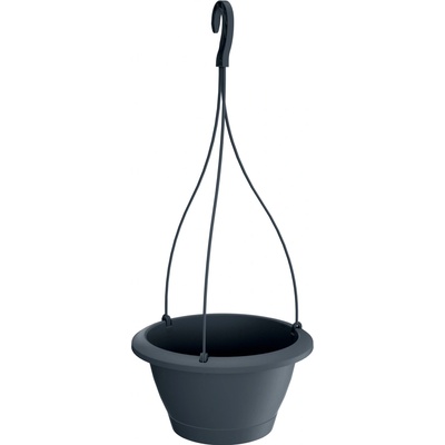Prosperplast Kvetináč plast sivý 12,5 x 21 x 12,5 cm