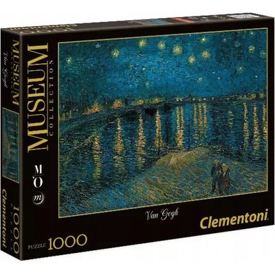 Clementoni Van Gogh Hvězdná noc nad Rhônou 39344 1000 dílků
