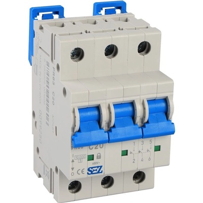 SEZ Krompachy Istič PR63 C 20 A, 10 kA, 400 V, 20 A PR63 C 20A