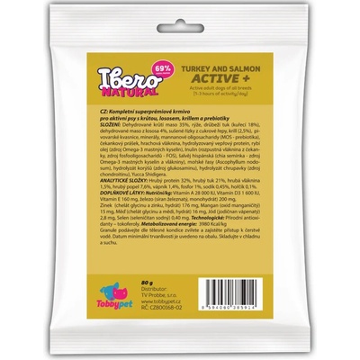 Ibero Natural Dog Active+ 80 g