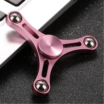 Fidget spinner KOVOVÝ růžový