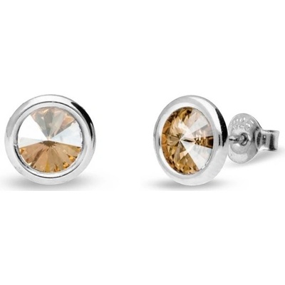 Spark zlaté barvy se Swarovski Elements Tiny Bonbon Studs KR1122SS29GS gold Shadow
