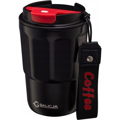 Galicja Termohrnek COFFEE 350 ml nerezová ocel černý plast