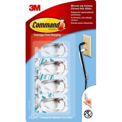 3M 17301CLR-CEE Command svazovač kabelů, 4 ks – Zbozi.Blesk.cz