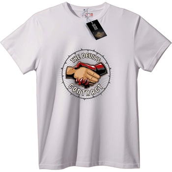 NOONEBRAND Тениска Дяволски Договор - 2XL, Black