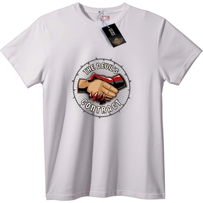 NOONEBRAND Тениска Дяволски Договор - 2XL, Black