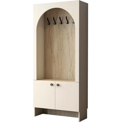 Sconto Predsieňová zostava PALERMO 1 krémová/travertín