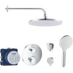 SANITINO - Душ комплект с термостат Grohe и скрито тяло, аксесоари kielle, хром SANI21GKK006 (SANI21GKK006)