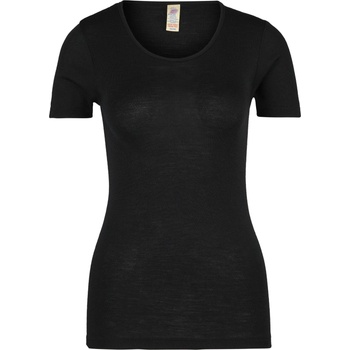 Engel Дамско копринено термобельо Engel Women's Undershirt S/S Merino base layer - Black - размер 46/48 (EU) (114-0819-0314)
