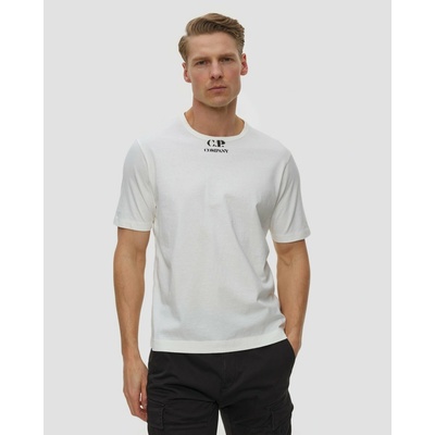 C.p. Company 1020 Jersey krátky Rukáv Stencil T-shirt biele