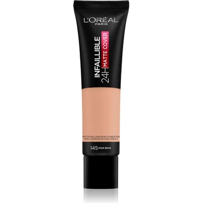 L'Oréal Paris Infallible 32H Matte Cover dlhotrvajúci zmatňujúci make-up SPF25 145 Warm Undertone 30 ml