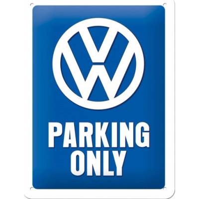 NOSTALGIC ART ceduľa VW Parking Only blue