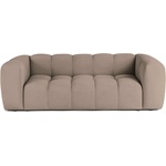 Bonami Кафяво-сив кадифен диван 225 cm Cube - Bonami Selection (CUBE3SEATERTAUPE)