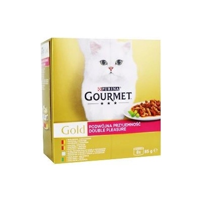 Gourmet Gold kočka kousky duš.a gril 8 x 85 g