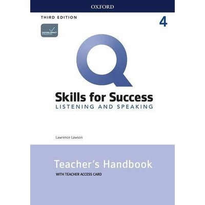 Q Skills for Success 4 Listening & Speaking Teacher´s Handbook with Teacher´s Access Card, 3rd
