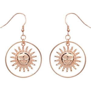 Silenti Jewelry Сребърни обеци "Слънце