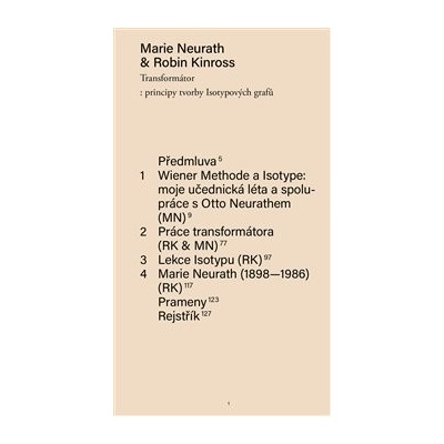Transformátor: principy tvorby Isotypových grafů - Robin Kinross, Marie Neurath
