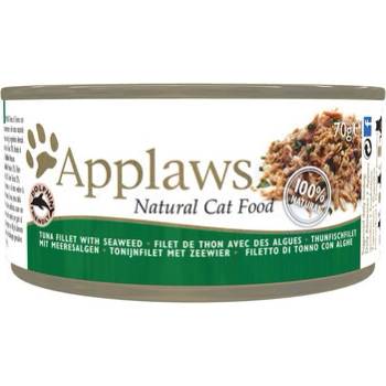 Applaws Cat Tin Tuna Fillet and Seaweed s tuňákem a mořskými řasy 72 x 70 g