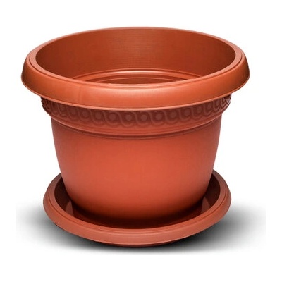 Burdem Саксия лукс с чинийка 1.5л цвят керамика 1бр (i-9В102-2)