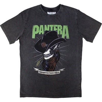 Pantera Skeleton Cowboy Stone Wash Charcoal Grey