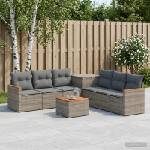 vidaXL Комплект дивани 8 бр. Сив и тъмен сив 55 x 55 x 37 см (3448546)