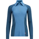 Aclima Дамско мериносово термобельо Aclima Women's Warmwool Polo Merino shirt - Blue Fusion / Midnight Navy - размер XXL (916-0849-0616)
