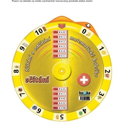 Matematické kolečko sčítání a odčítání