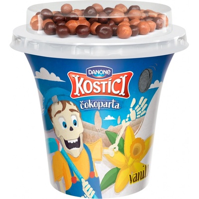 Danone Kostíci Čokoparta jogurt vanilka 107 g