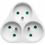 Eaglemoss Collections Emos Plug-in trimmer 3-socket with/u /with shedding/ white (P0026)