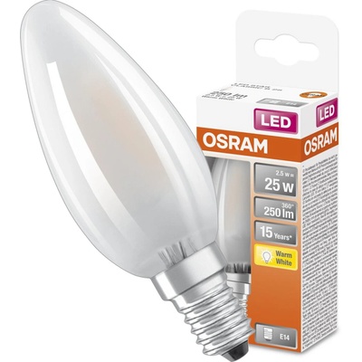 Osram LED žiarovka Retrofit, E14, 2,5 W, teplá biela