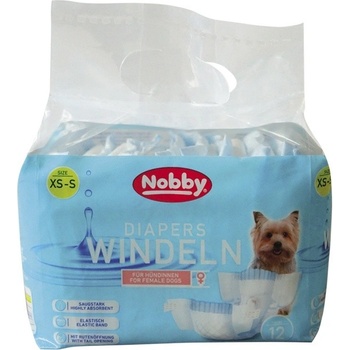 Nobby papírové pleny pro feny XS-S 20-28 cm 12 ks