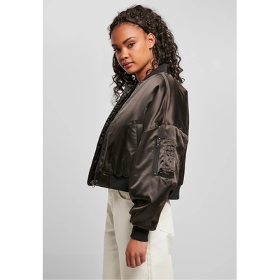 Urban Classics Дамско яке бомбър в черно Ladies Short Bomber JacketUB-TB4542-00007 - Черен, размер 3XL