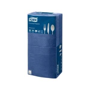 Tork Хартиени салфетки TORK двуслойни 24x24см тъмносини - 200 бр