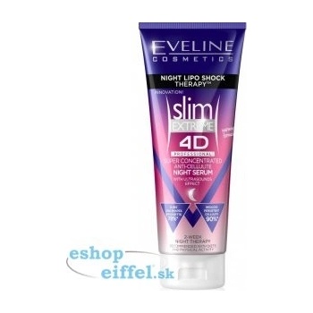 Eveline Cosmetics Slim Extreme superkoncentrované nočné sérum s hrejivým účinkom (2 Weeks Therapy) 250 ml