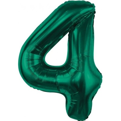 Godan Fóliový balón číslo 4 tmavozelené 85 cm