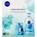 Nivea Hydra Skin Effect denní gelový krém 50 ml + micelární voda 400 ml dárková sada