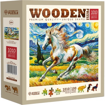 Wooden City Дървен пъзел Wooden City, 1010 части - Кон (NB 0806-XL)